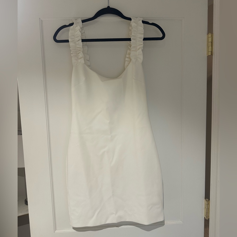 Likely White Midi Dress with Elegant Design- size 6